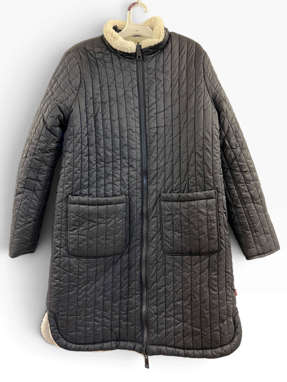 Levi's Women's Sherpa Coat Reversible Camel Size M